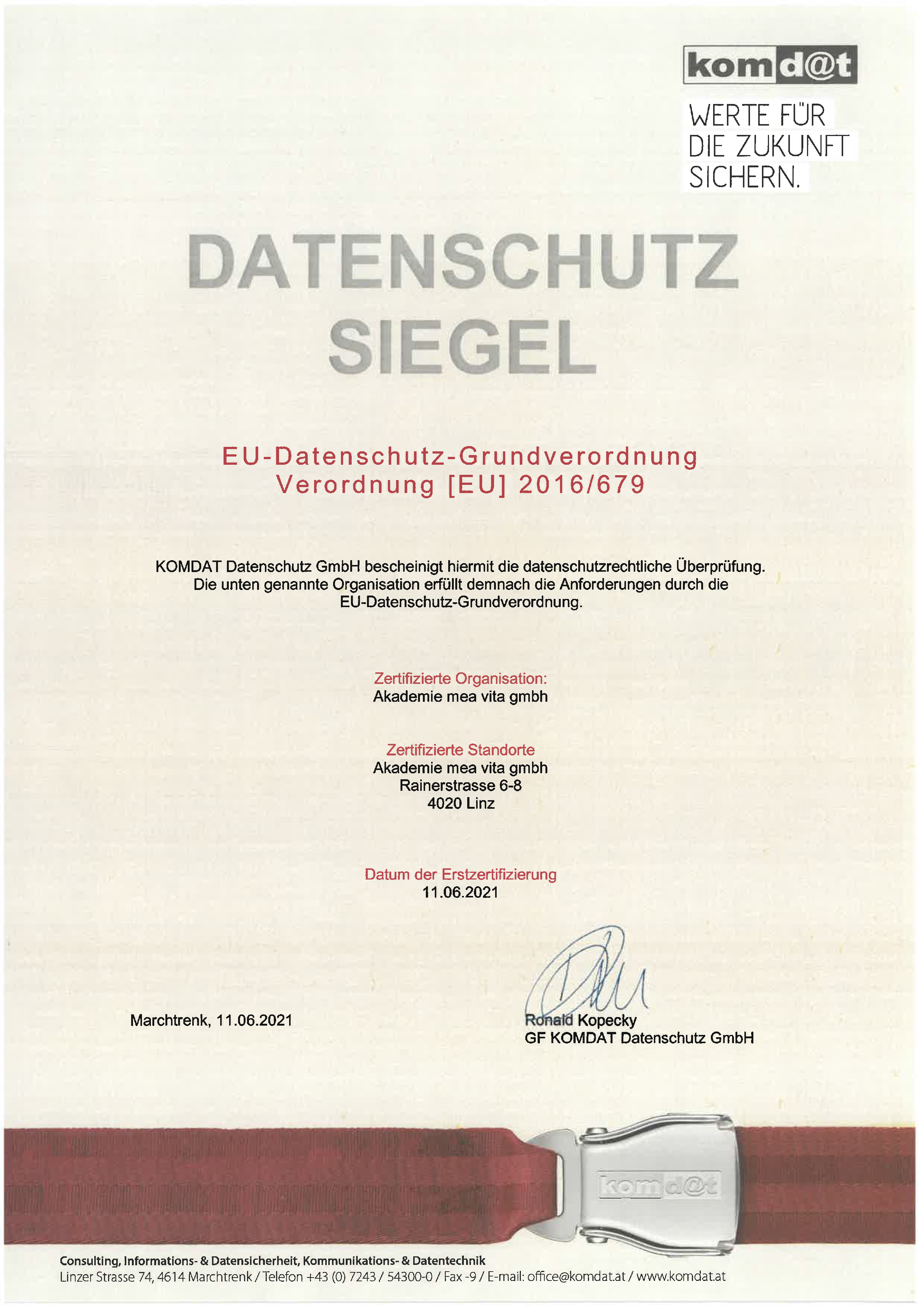 Datenschutzsiegel