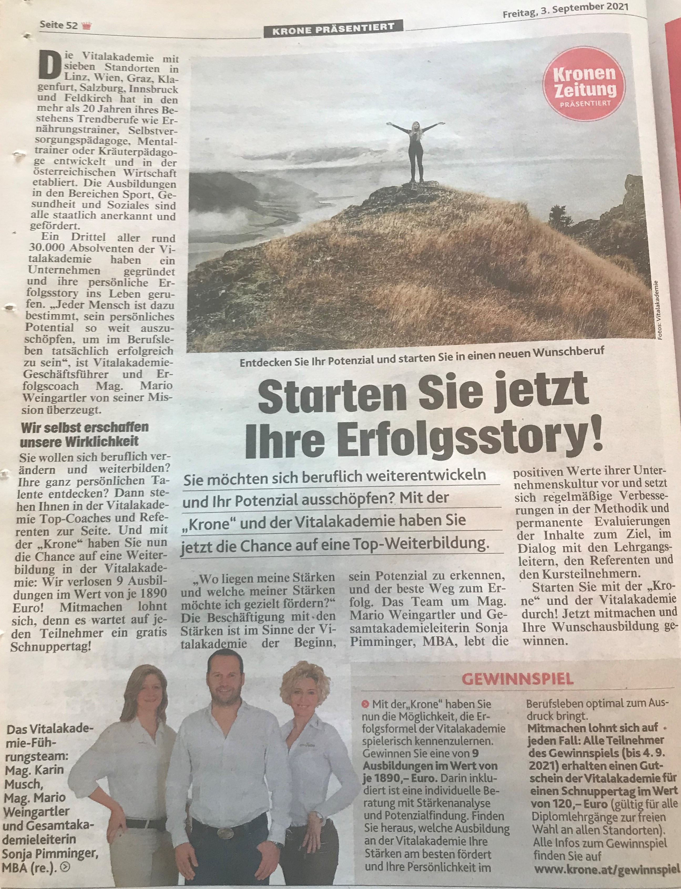 Krone Gewinnspiel